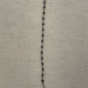 Eyes: Black and Silver Beaded Bracelet